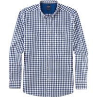 OLYMP Casual, Freizeithemd, regular fit, Weiß, Karo, Button-down, M von OLYMP Casual