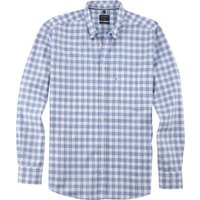 OLYMP Casual, Freizeithemd, regular fit, Weiß, Karo, Button-down, M von OLYMP Casual