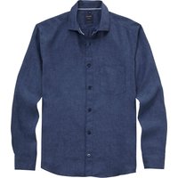 OLYMP Casual, Leinenhemd, regular fit, Blau, Kent, S von OLYMP Casual