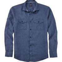 OLYMP Casual, Leinenhemd, regular fit, Blau, Kent, XL von OLYMP Casual