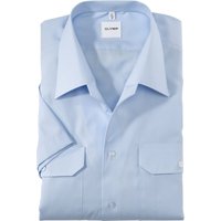 OLYMP Feuerwehr, Diensthemd, modern fit, Blau, Kurzarm, Reverskragen, 46 von OLYMP Feuerwehr