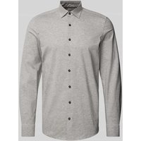 OLYMP Level Five Slim Fit Businesshemd in Premiumqualität Modell 'NEW YORK' in Silber, Größe 41 von OLYMP Level Five
