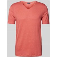 OLYMP Level Five Regular Fit T-Shirt aus reiner Baumwolle in Lachs_, Größe M von OLYMP Level Five