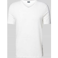 OLYMP Level Five T-Shirt mit V-Ausschnitt in Weiss, Größe L von OLYMP Level Five