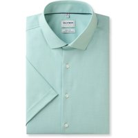 OLYMP Level Five 24/Seven, atmungsaktives Stretch Hemd, body fit, Grün, Kurzarm, Kent, 44 von OLYMP Level Five 24/Seven