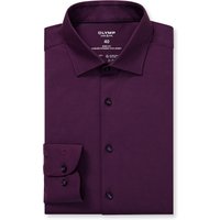 OLYMP Level Five 24/Seven, atmungsaktives Stretch Hemd aus Jersey, body fit, Aubergine, Kent, 40 von OLYMP Level Five 24/Seven