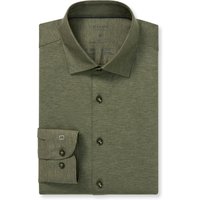 OLYMP Level Five 24/Seven, atmungsaktives Stretch Hemd aus Jersey, body fit, Grün, Kent, 46 von OLYMP Level Five 24/Seven