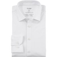OLYMP Level Five 24/Seven, atmungsaktives Stretch Hemd aus Jersey, body fit, Weiß, Kent, 42 von OLYMP Level Five 24/Seven