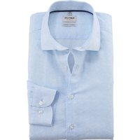 OLYMP Level Five garment washed, body fit, Blau, Kent, 40 von OLYMP Level Five garment washed