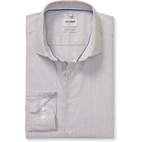 OLYMP Level Five garment washed, body fit, Braun, Streifen, Kent, 45 OLYMP Level Five garment washed, body fit, Braun, Streifen, Kent, 45 von OLYMP Level Five garment washed