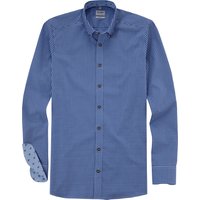 OLYMP Level Five, Business Hemd, body fit, Blau, Karo, Button-down, 38 von OLYMP Level Five