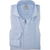 OLYMP Level Five, Business Hemd, body fit, Blau, Streifen, Haifisch, 41 von OLYMP Level Five