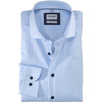 OLYMP Level Five, Business Hemd, body fit, Blau, Streifen, Kent, 41 von OLYMP Level Five