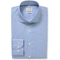 OLYMP Level Five, Business Hemd, body fit, Blau, Streifen, Kent, 45 von OLYMP Level Five