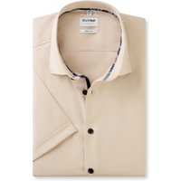 OLYMP Level Five, Business Hemd, body fit, Braun, Kurzarm, Kent, 43 von OLYMP Level Five