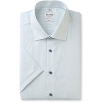 OLYMP Level Five, Business Hemd, body fit, Grün, Streifen, Kurzarm, Kent, 40 von OLYMP Level Five