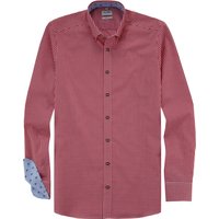 OLYMP Level Five, Business Hemd, body fit, Rot, Karo, Button-down, 42 von OLYMP Level Five