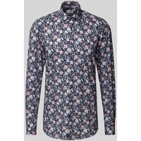 OLYMP Level Five Slim Fit Businesshemd mit extra langem Arm in Marine, Größe 41L von OLYMP Level Five