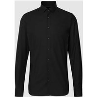 OLYMP Level Five Slim Fit Businesshemd aus Baumwoll-Mix in Black, Größe 38 von OLYMP Level Five
