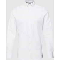 OLYMP Level Five Slim Fit Businesshemd aus Baumwoll-Mix in Weiss, Größe 41 von OLYMP Level Five