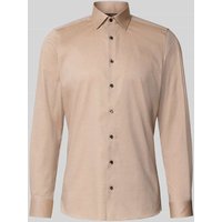 OLYMP Level Five Slim Fit Business-Hemd mit Kentkragen in Sand, Größe 39 von OLYMP Level Five