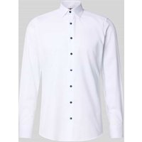 OLYMP Level Five Slim Fit Business-Hemd mit Kentkragen in Weiss, Größe 39 von OLYMP Level Five
