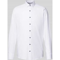 OLYMP Level Five Slim Fit Businesshemd aus feinem Twillgewebe in Weiss, Größe 39 von OLYMP Level Five