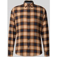 OLYMP Level Five Casual Fit Freizeithemd mit Button-Down-Kragen in Cognac, Größe L OLYMP Level Five Casual Fit Freizeithemd mit Button-Down-Kragen in Cognac, Größe L von OLYMP Level Five
