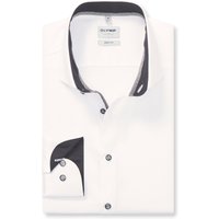 OLYMP Level Five, Business Hemd, body fit, Grau, Extra langer Arm, Kent, 38 von OLYMP Level Five