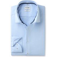OLYMP Level Five, Business Hemd, body fit, Blau, Karo, Kent, 38 von OLYMP Level Five