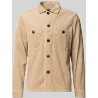 OLYMP Level Five Hemdjacke mit Knopfleiste in Sand, Größe XXL von OLYMP Level Five