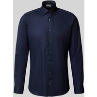 OLYMP Level Five Slim Fit Business-Hemd mit Kentkragen in Marine, Größe 40 von OLYMP Level Five