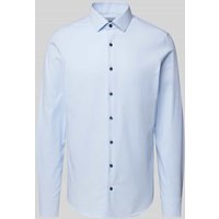OLYMP Level Five Slim Fit Businesshemd aus Baumwoll-Mix in Bleu, Größe 43 von OLYMP Level Five