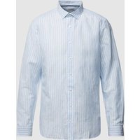 OLYMP Level Five Regular Fit Business-Hemd mit Streifenmuster in Bleu, Größe 42 von OLYMP Level Five
