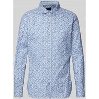 OLYMP Level Five Slim Fit Freizeithemd aus reiner Baumwolle mit Kentkragen in Weiss, Größe L von OLYMP Level Five