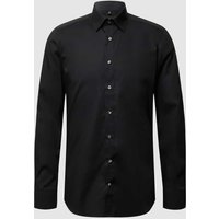 OLYMP Level Five Slim Fit Business-Hemd aus Popeline in Black, Größe 38 von OLYMP Level Five