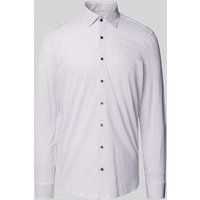 OLYMP Level Five Slim Fit Businesshemd mit Allover-Muster Modell 'NEW YORK' in Rot, Größe 44 von OLYMP Level Five