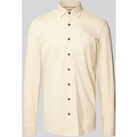 OLYMP Level Five Slim Fit Businesshemd in Premiumqualität Modell 'NEW YORK' in Sand, Größe 39 von OLYMP Level Five