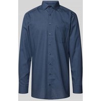 OLYMP Level Five Slim Fit Businesshemd mit extra langem Arm in Marine, Größe 40L von OLYMP Level Five