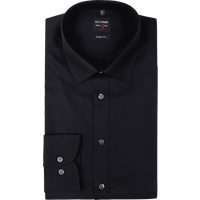 OLYMP Level Five Slim Fit Business-Hemd mit Stretch-Anteil und extra langem Arm in Black, Größe 39 von OLYMP Level Five