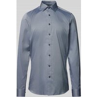 OLYMP Level Five Slim Fit Businesshemd in Premiumqualität mit extra langem Arm in Marine, Größe 40 von OLYMP Level Five