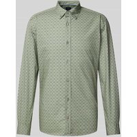 OLYMP Level Five Slim Fit Freizeithemd mit Button-Down-Kragen in Lind, Größe L von OLYMP Level Five