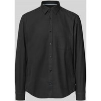 OLYMP Level Five Slim Fit Freizeithemd mit Kentkragen in Black, Größe XXL von OLYMP Level Five