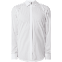 OLYMP Level Five Slim Fit Smokinghemd aus Baumwolle mit Stretch-Anteil Modell 'NEW YORK' in Weiss, Größe 38 von OLYMP Level Five