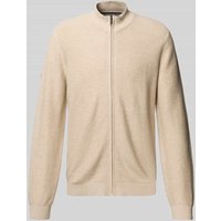 OLYMP Level Five Strickjacke mit Strukturmuster in Ecru, Größe XXL von OLYMP Level Five