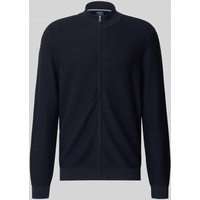 OLYMP Level Five Strickjacke mit Strukturmuster in Marine, Größe XXL von OLYMP Level Five