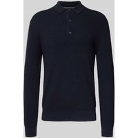 OLYMP Level Five Strickpullover mit Kentkragen in Marine, Größe M von OLYMP Level Five