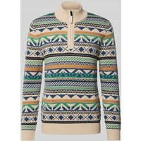 OLYMP Level Five Strickpullover mit Stehkragen in Ecru, Größe M von OLYMP Level Five
