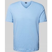OLYMP Level Five T-Shirt mit V-Ausschnitt in Bleu, Größe L von OLYMP Level Five