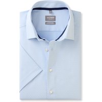 OLYMP Luxor 24/Seven, atmungsaktives Hemd mit Kühlungseffekt, comfort fit, Blau, Kurzarm, Kent, 41 von OLYMP Luxor 24/Seven